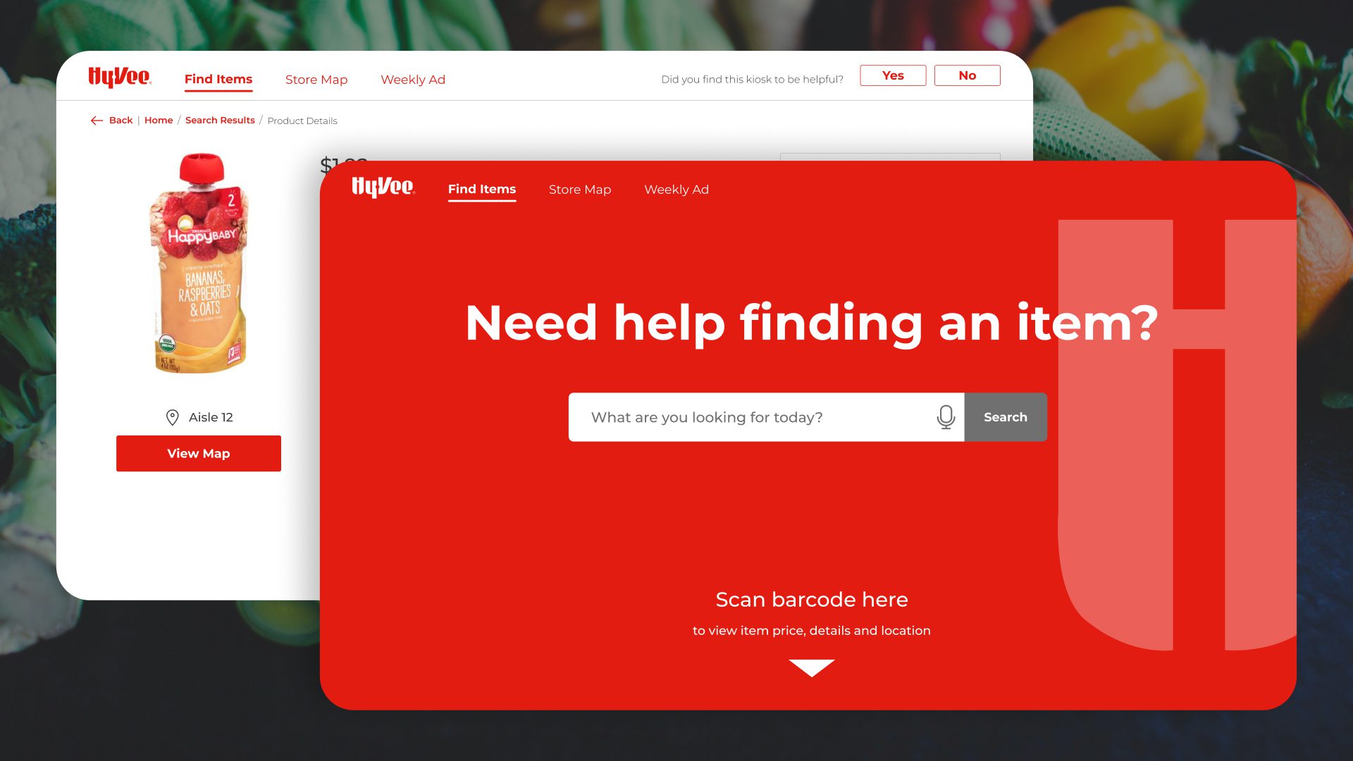 An interactive in-store kiosk to search for products and check real-time inventory, demonstrating Shockoe’s omnichannel retail technology in action.